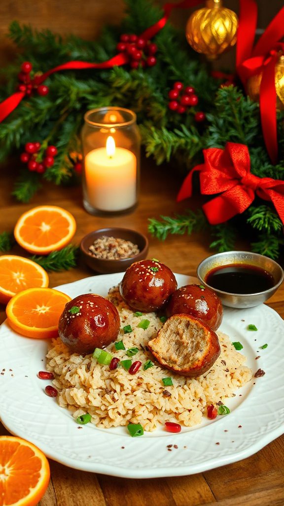 savory spiced turkey meatballs