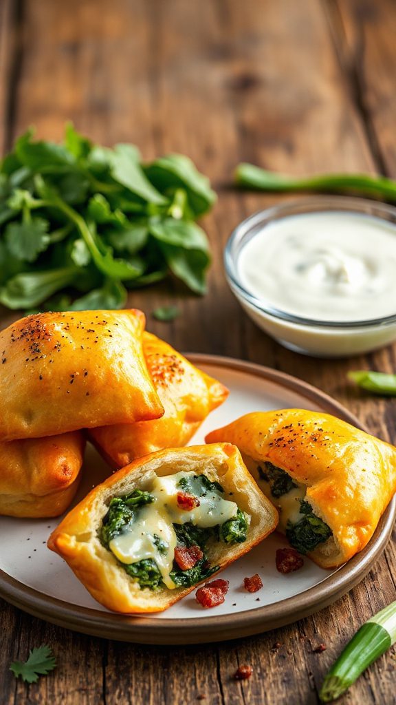 savory spinach bacon bites