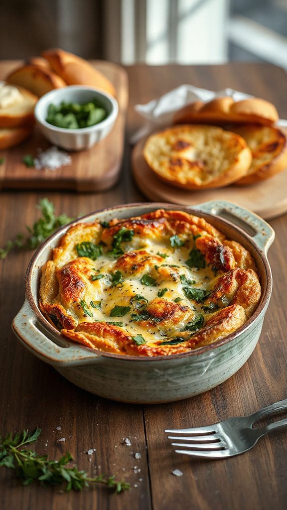 savory spinach cheese bake savory spinach cheese bake