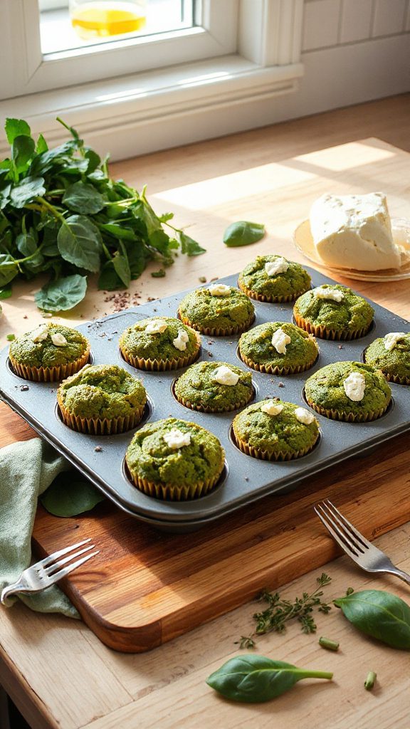 savory spinach feta muffins savory spinach feta muffins
