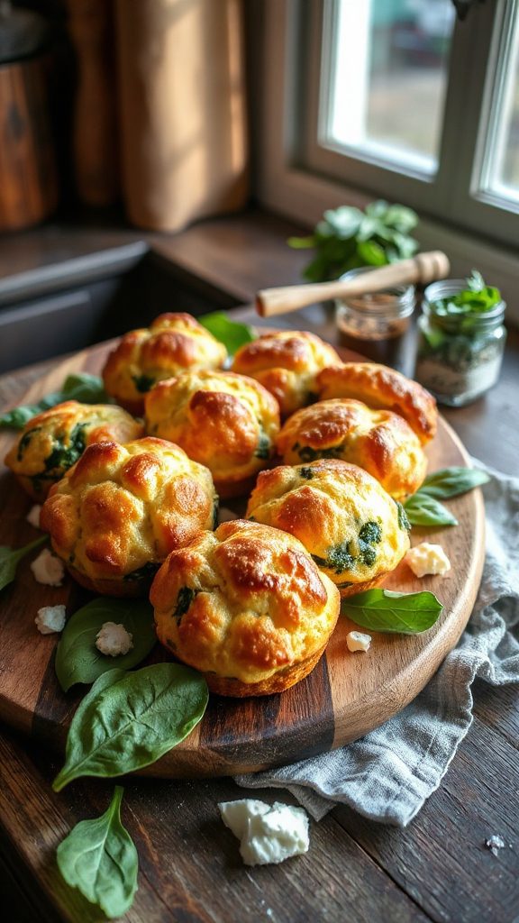 savory spinach feta muffins savory spinach feta muffins