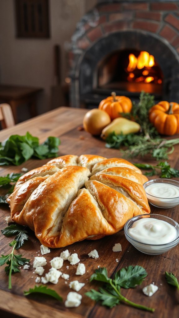 savory spinach feta pastries