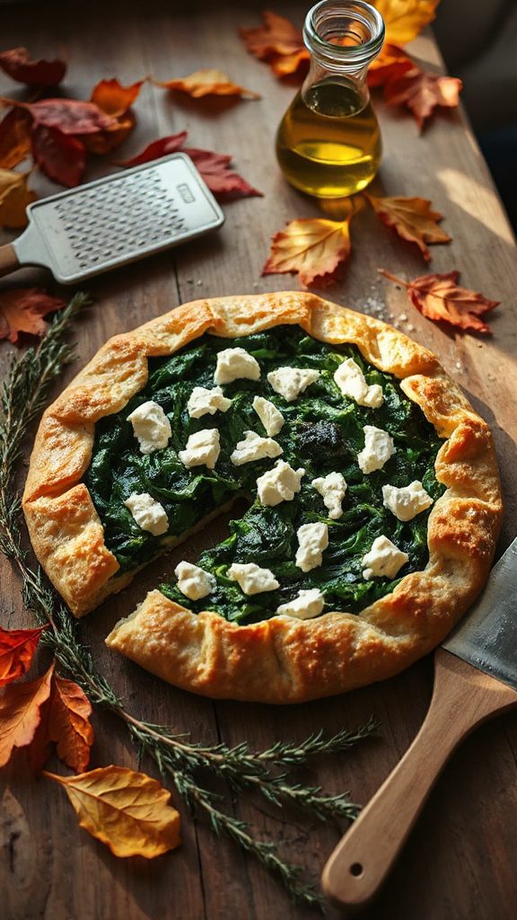 savory spinach feta pastry