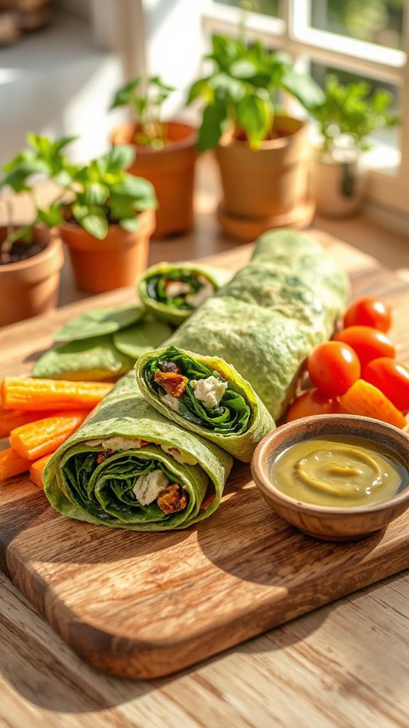 savory spinach feta rolls