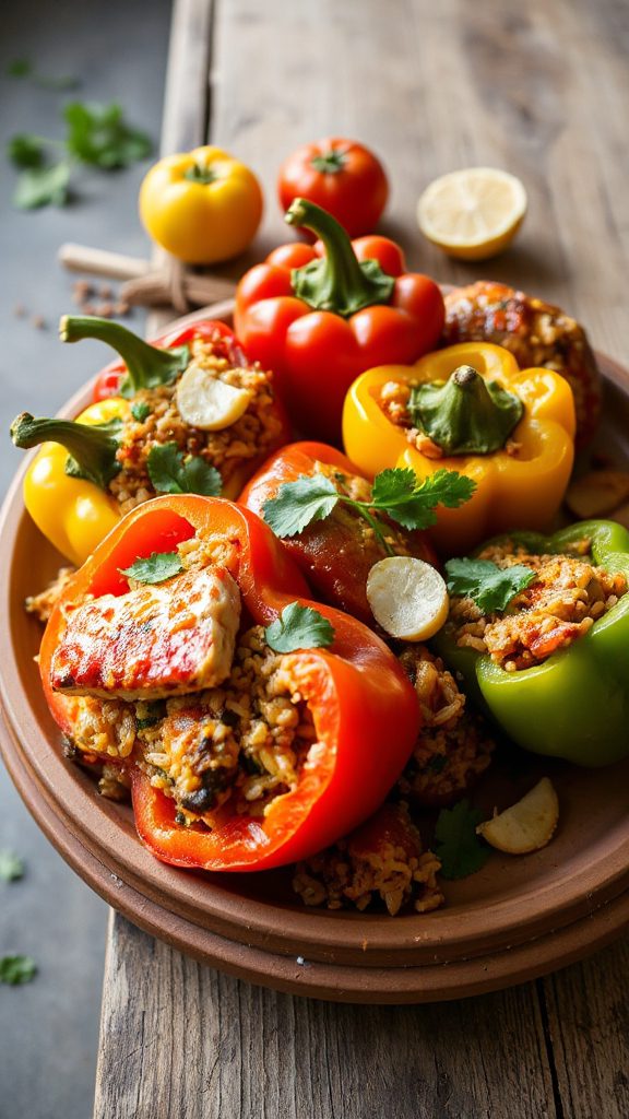 savory stuffed bell peppers