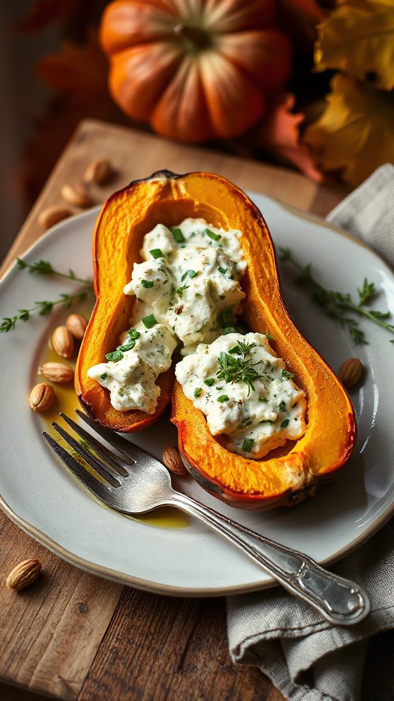 savory stuffed butternut squash