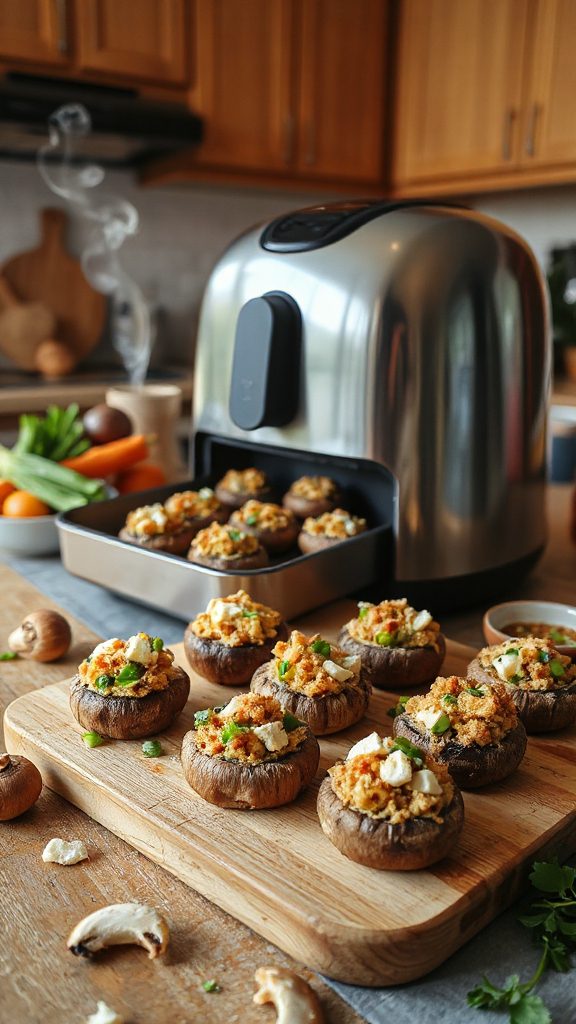savory stuffed mushroom appetizers