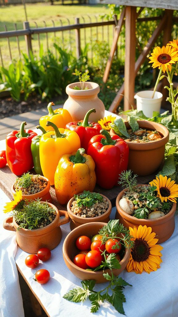 savory stuffed peppers recipe