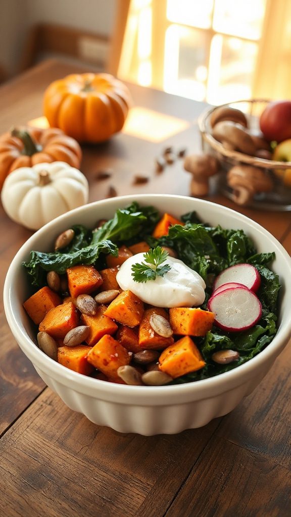 savory sweet potato breakfast bowl