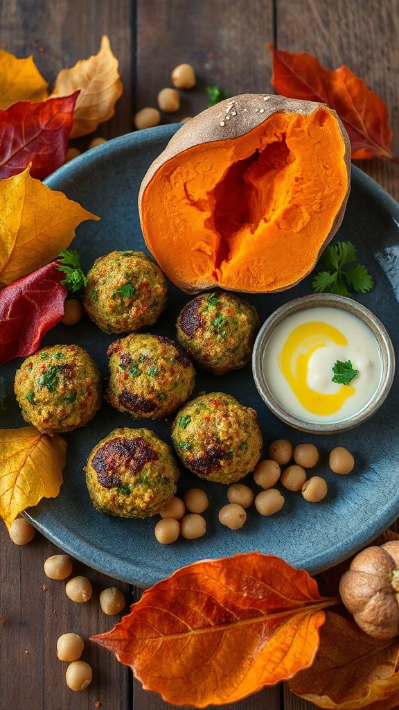 savory sweet potato chickpeas