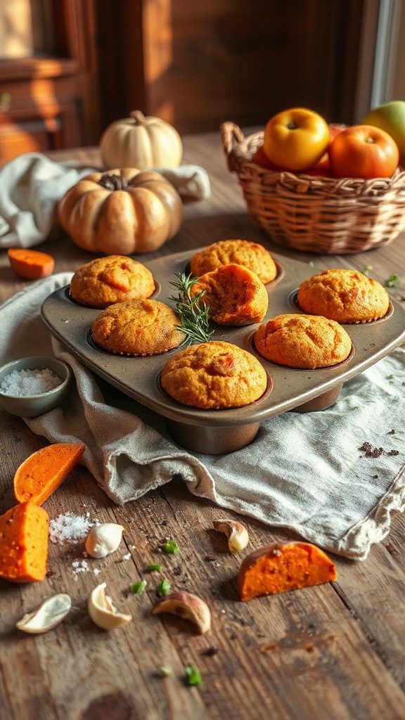 savory sweet potato muffins savory sweet potato muffins