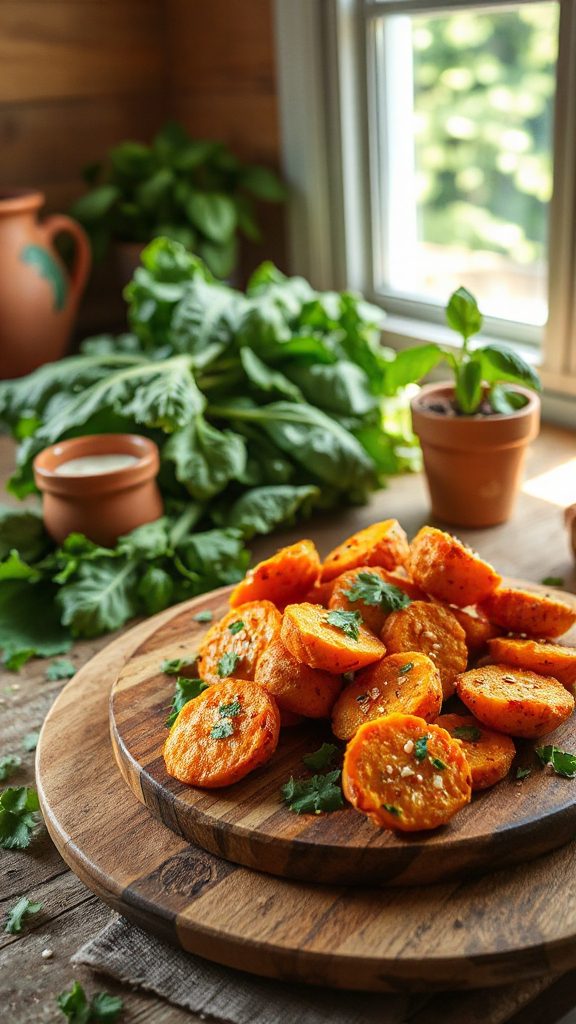 savory sweet potato snack