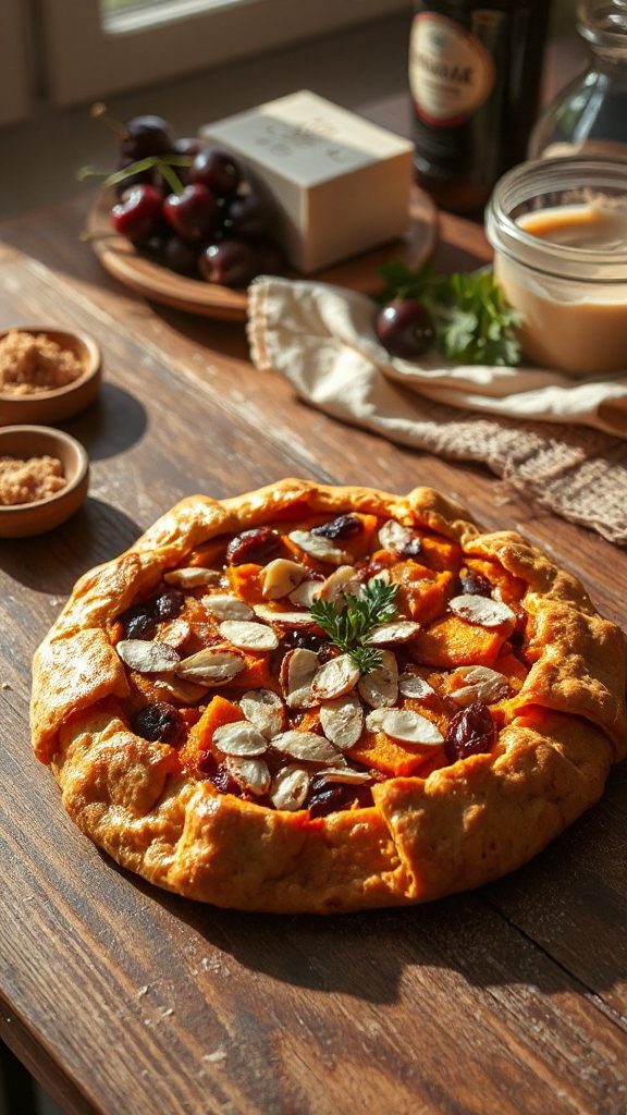 savory sweet potato tart