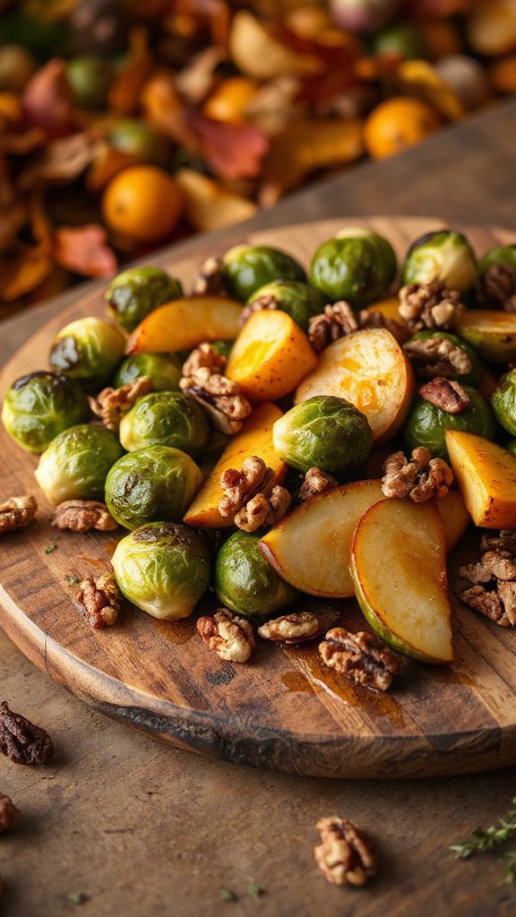 savory sweet roasted brussels sprouts