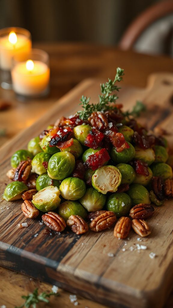 savory sweet roasted brussels sprouts
