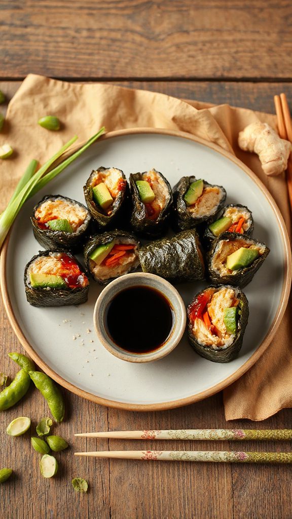 savory teriyaki chicken wrap