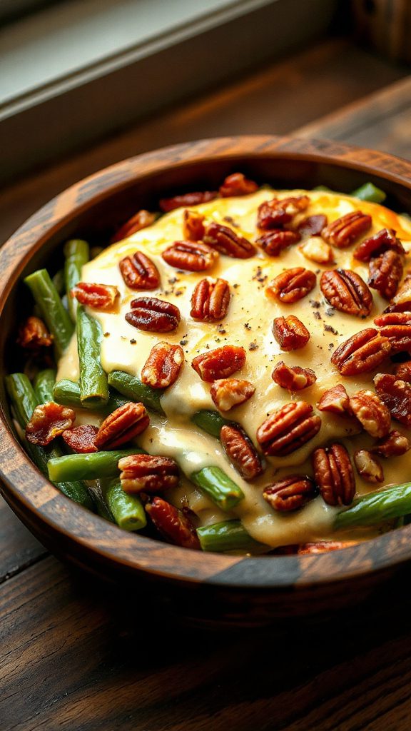 savory truffle pecan casserole