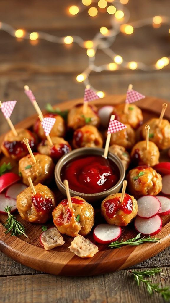 savory turkey meatball appetizer