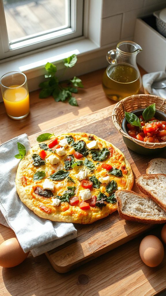 savory vegetable frittata recipe savory vegetable frittata recipe