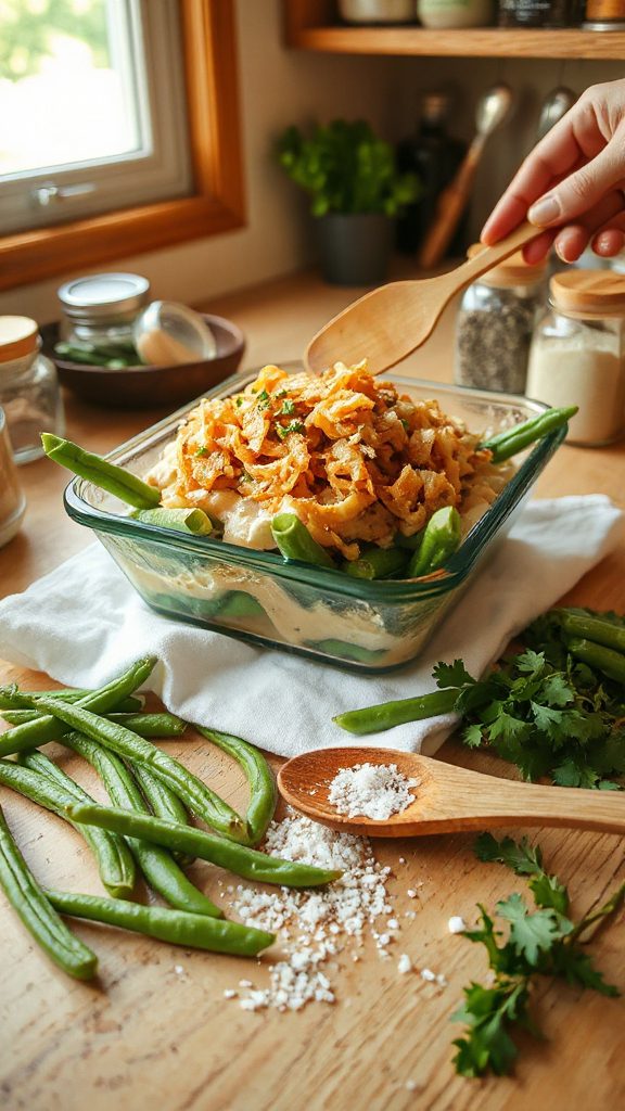 season green beans properly