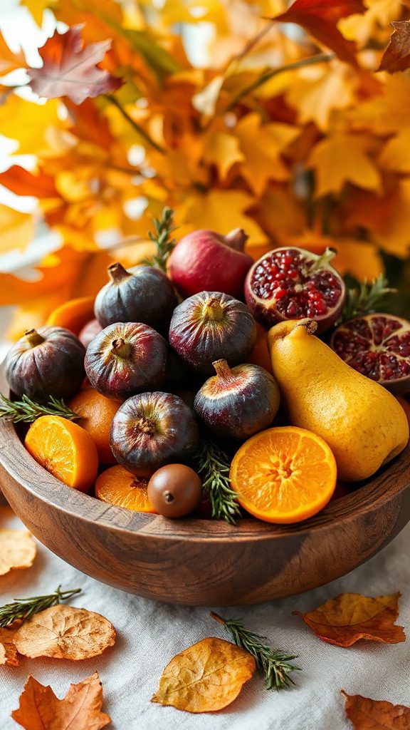 seasonal fruit display centerpiece