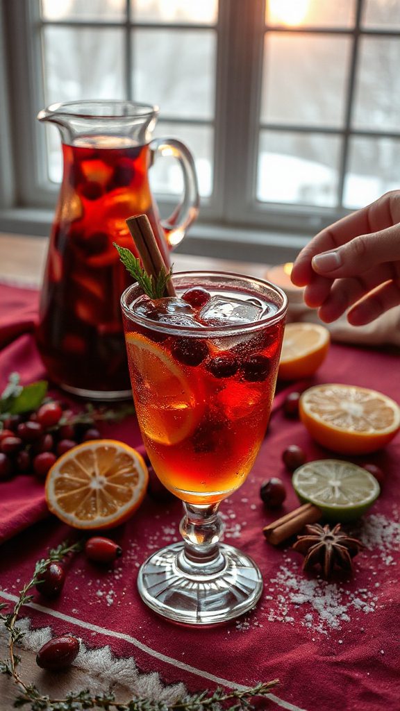 seasonal fruity molasses cocktail