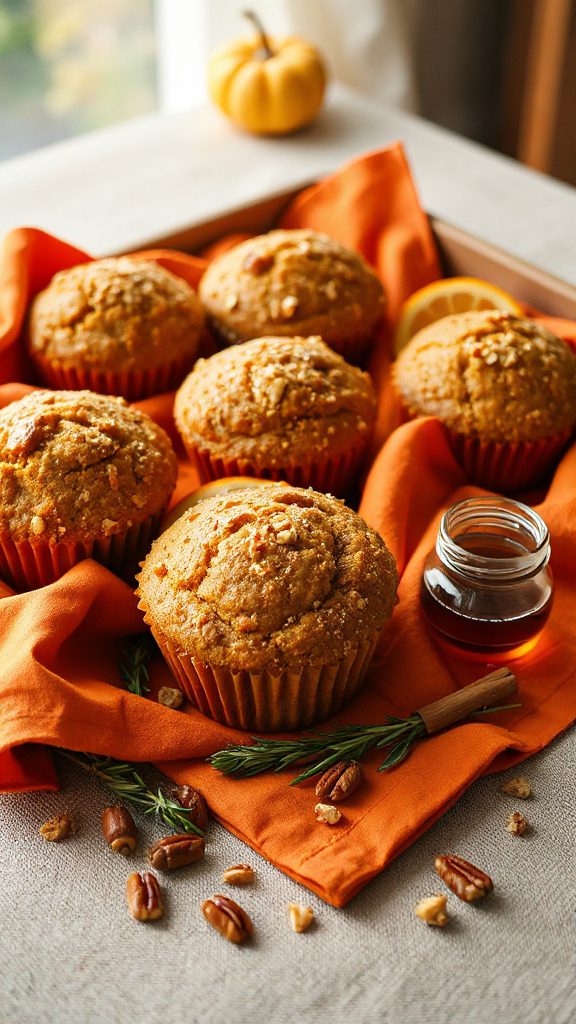 seasonal pumpkin spice muffins