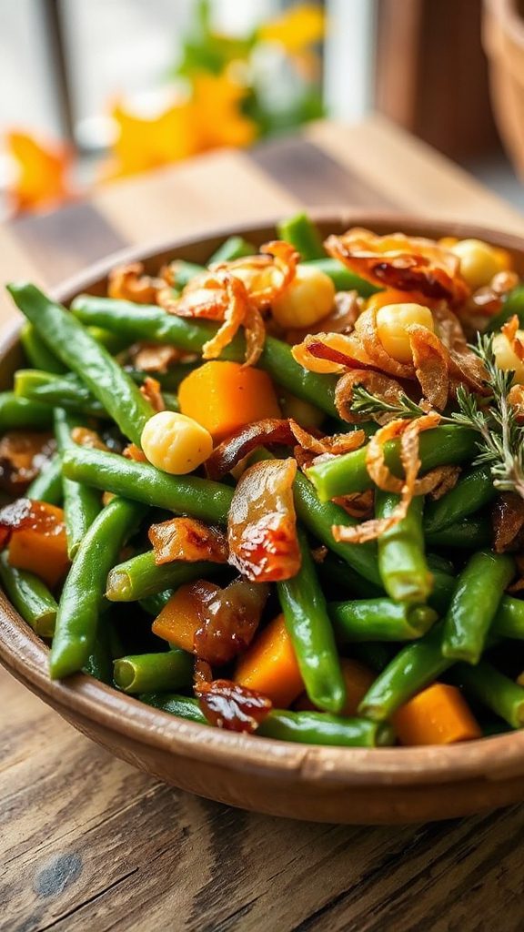 seasonal vegetable green bean casserole