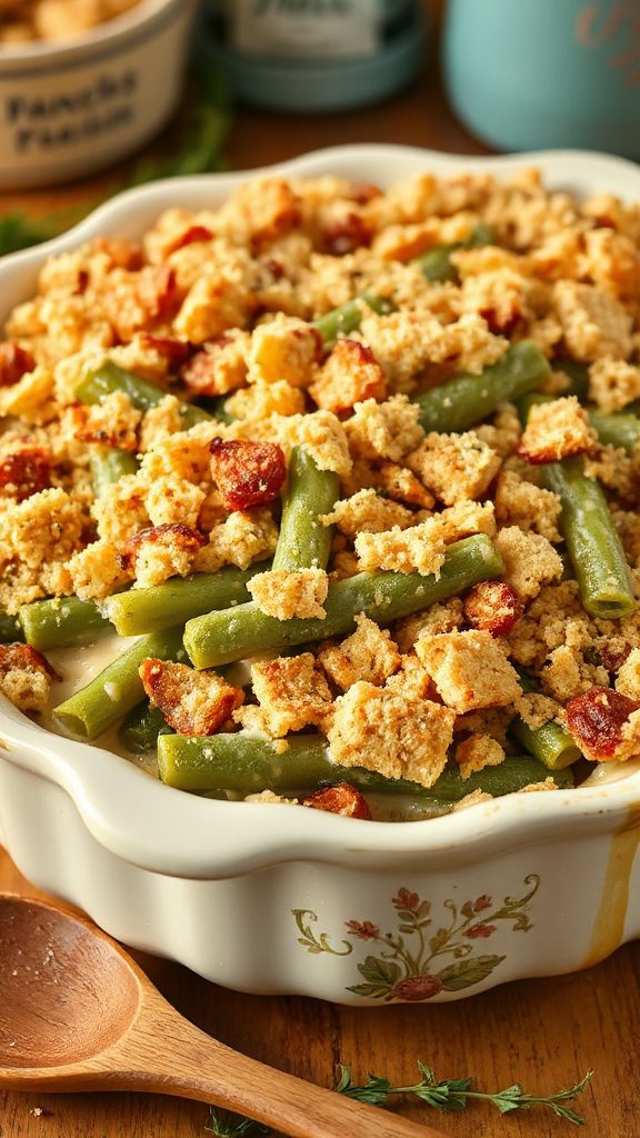 seasoned breadcrumbs enhance casserole