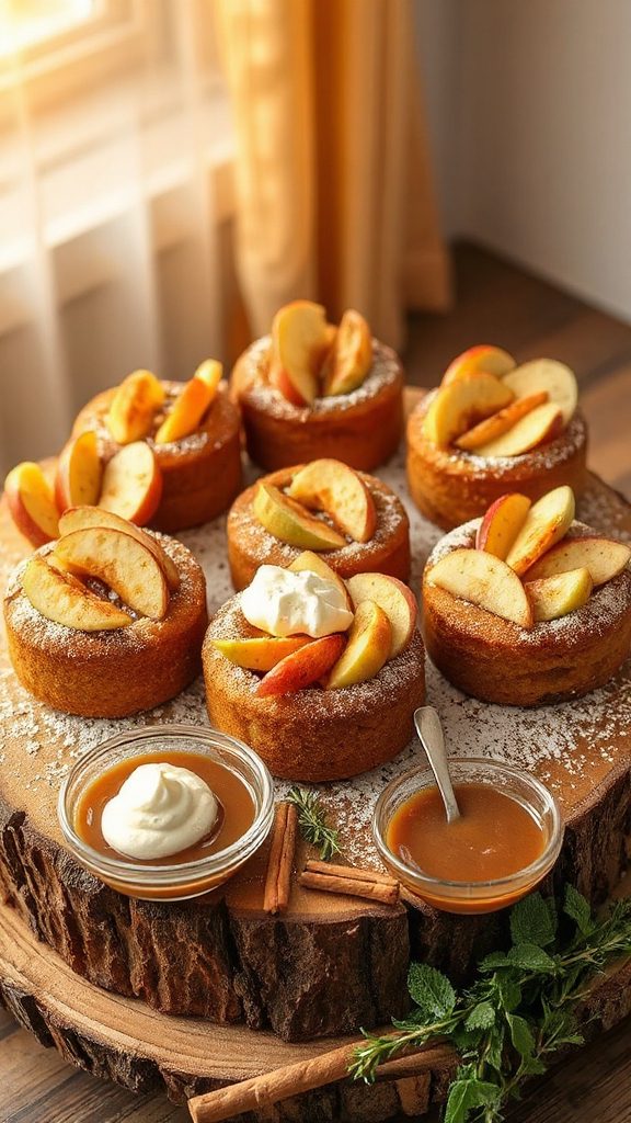 serving moist apple cake