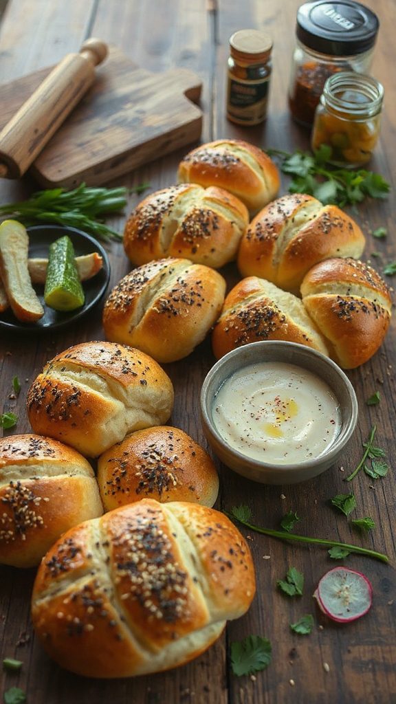 sesame spiced dinner rolls sesame spiced dinner rolls