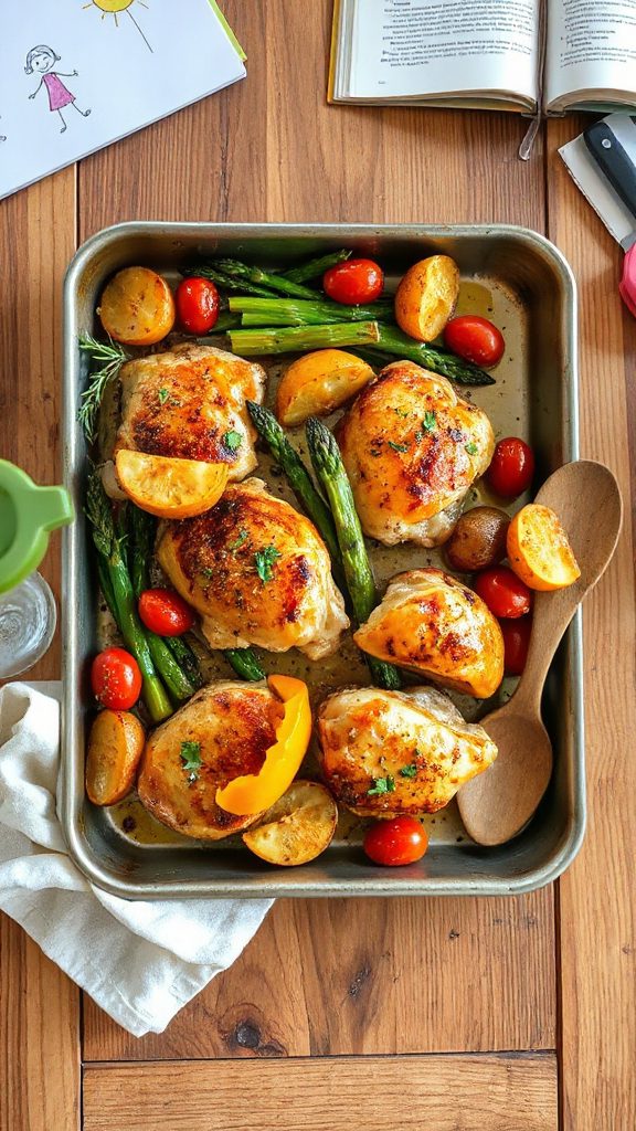 sheet pan chicken dinner