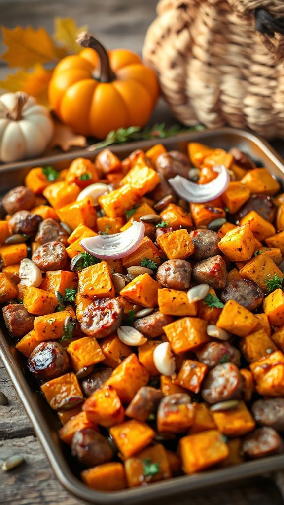 sheet pan sweet potato hash