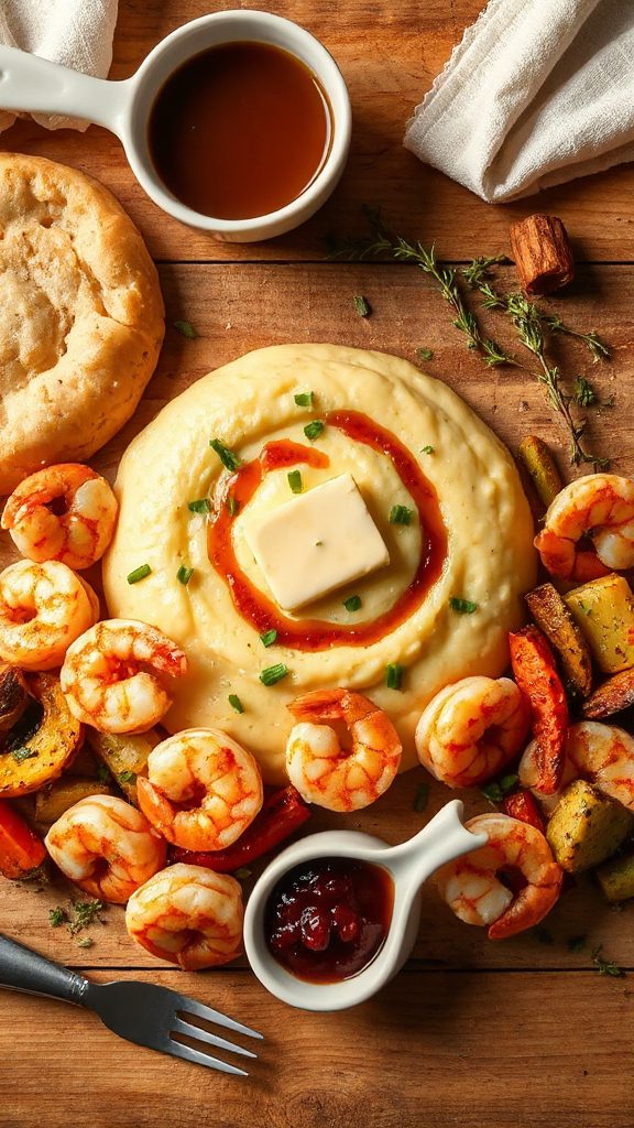shrimp grits holiday flavors