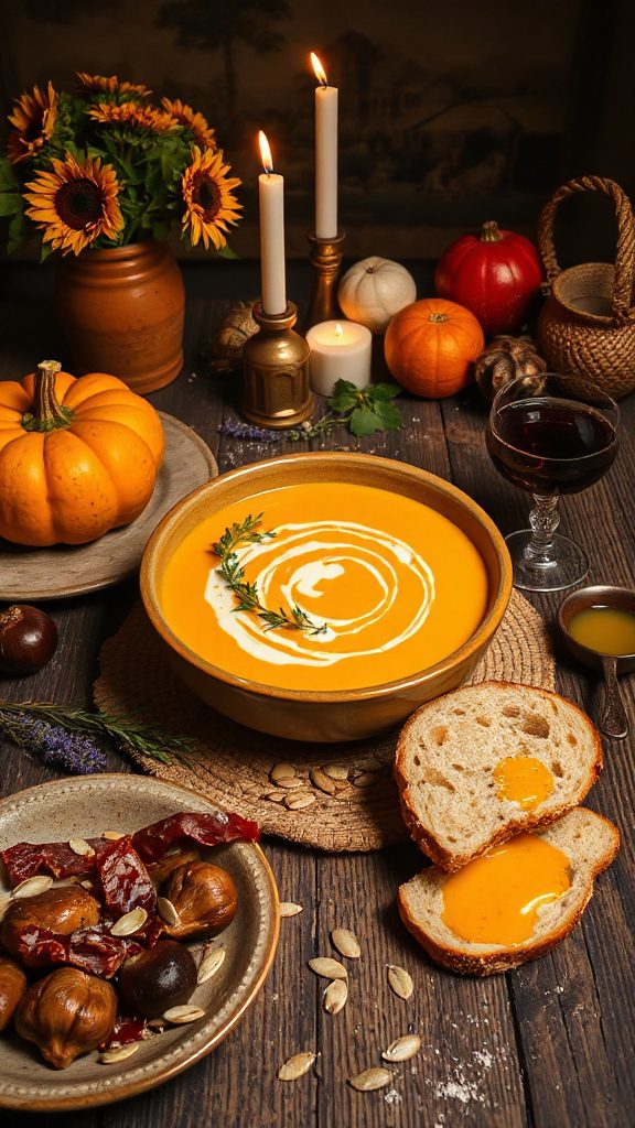 silphium enhanced pumpkin soup recipe
