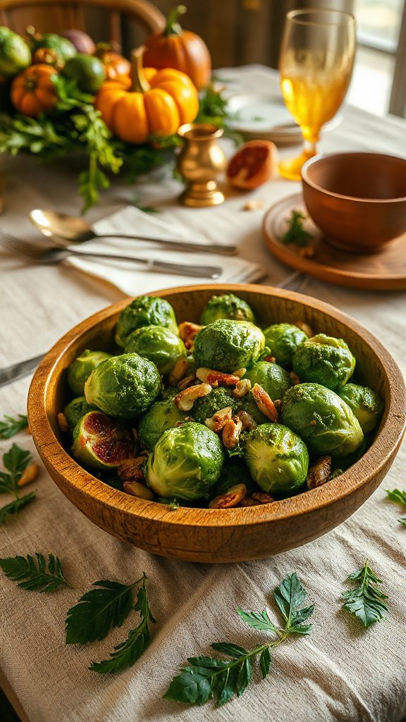 silphium pesto brussels sprouts recipe