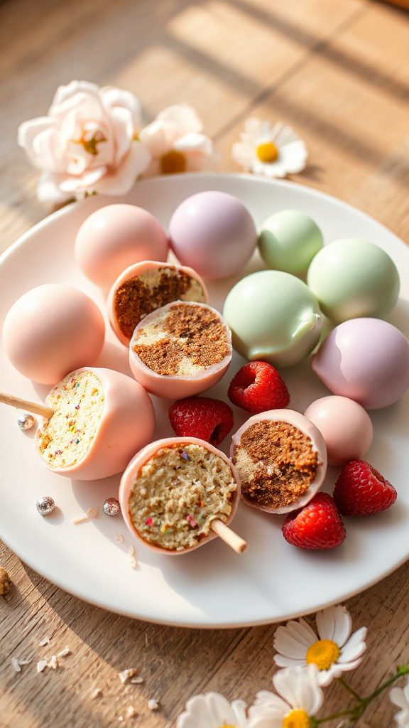 sliced cake pop treats sliced cake pop treats