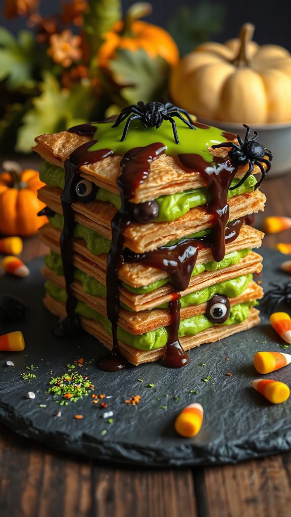 slimy halloween dessert delight