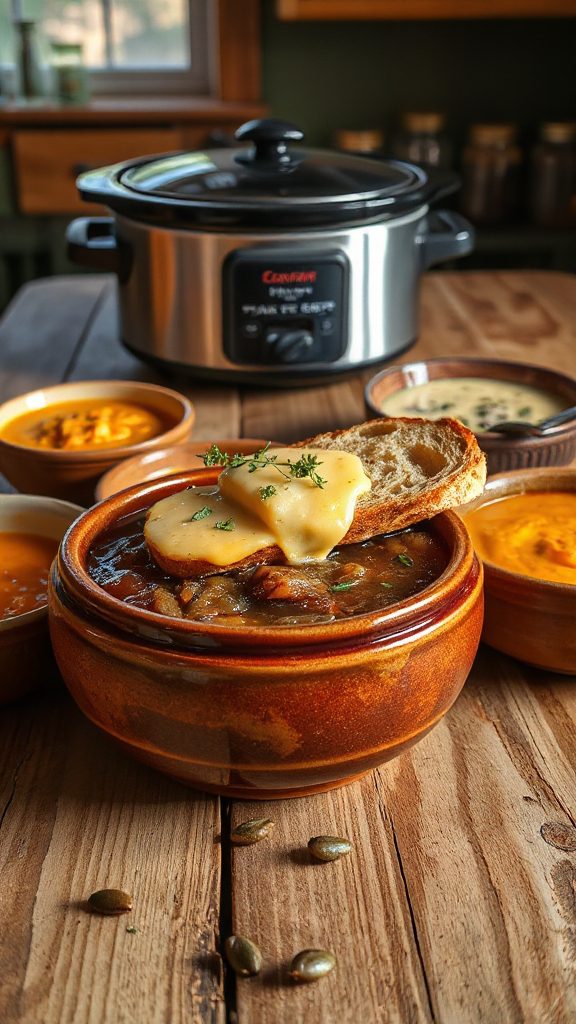 slow cooker french onion soup