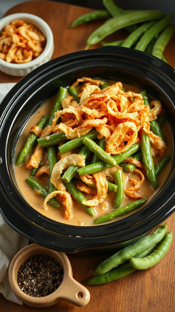 slow cooker green bean casserole