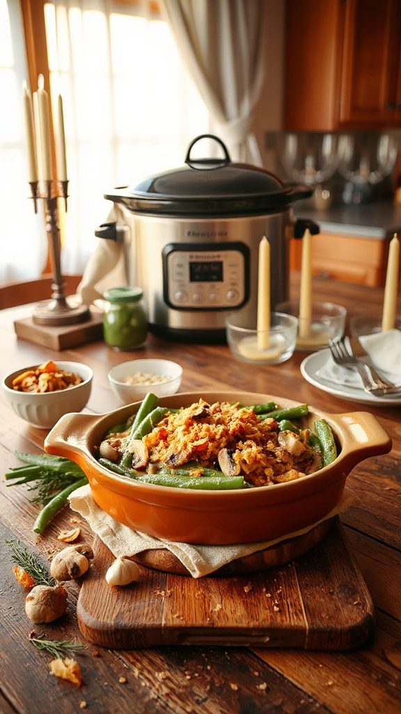 slow cooker green bean casserole