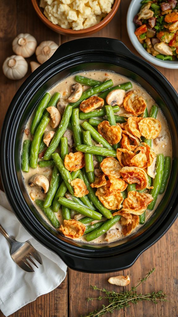 slow cooker green bean casserole