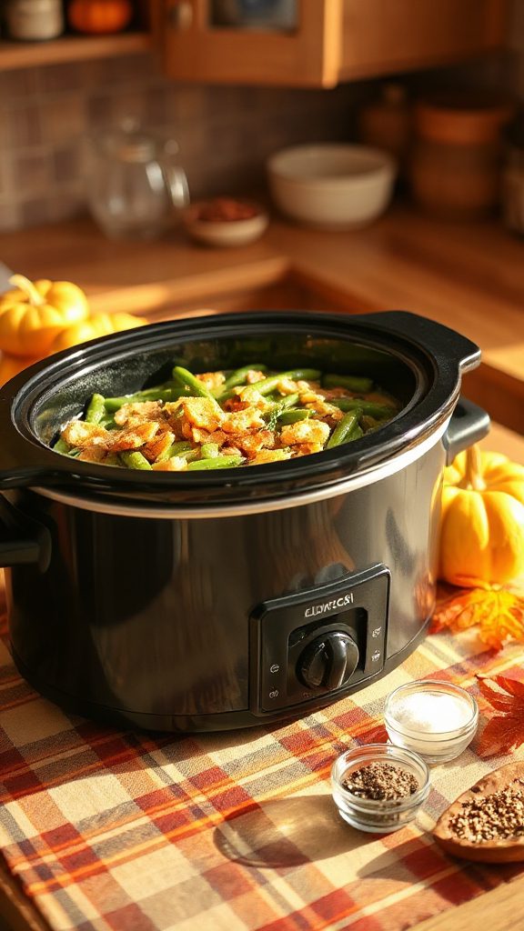 slow cooker green bean casserole