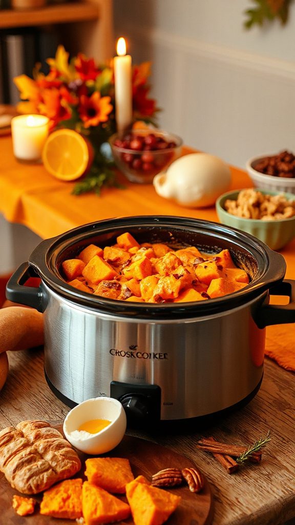 slow cooker sweet potato casserole