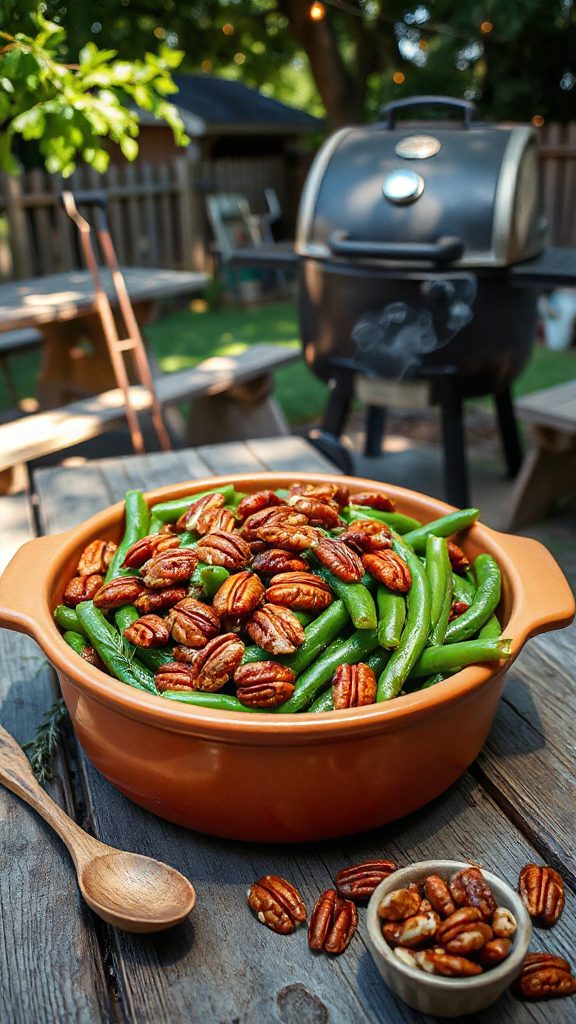smoked pecans green bean casserole