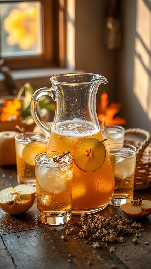 smoky apple chamomile cocktail