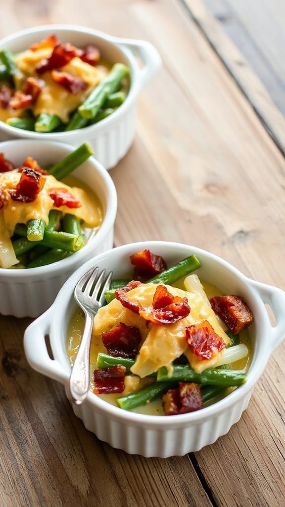 smoky bacon green bean bake
