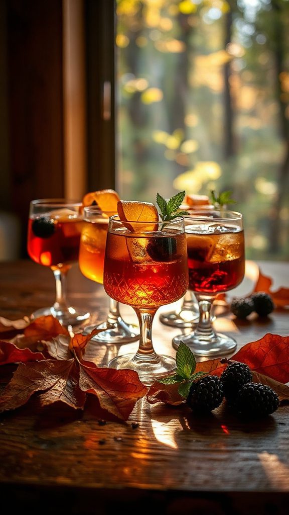 smoky blackberry cocktail creation