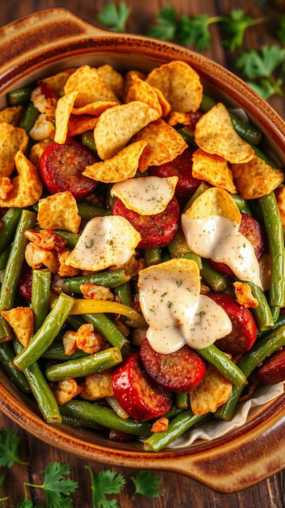 smoky cajun green beans