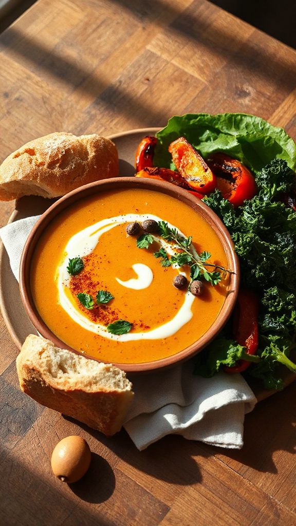 smoky chickpea tomato bisque
